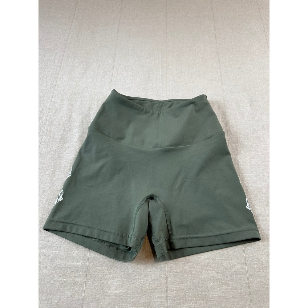 Darc Sport | SHE‎ Wolves High Waisted Athletic Shorts Green | Women's XS